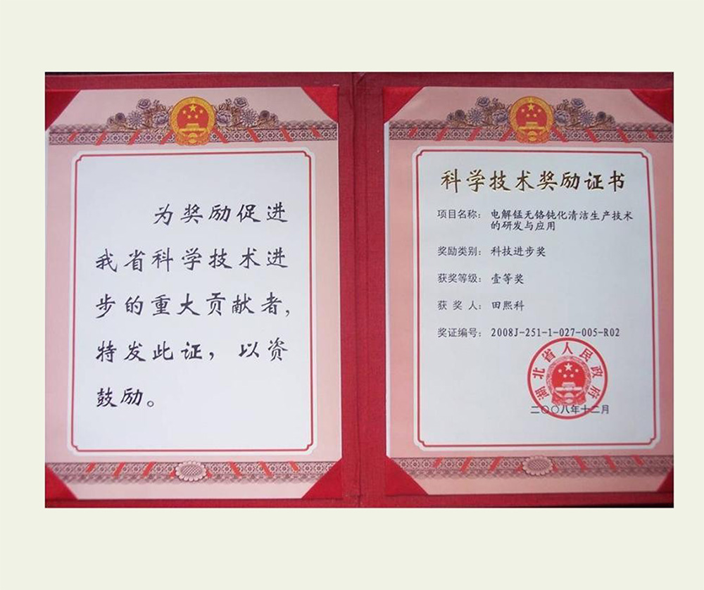 湖北省科技进步一等奖
