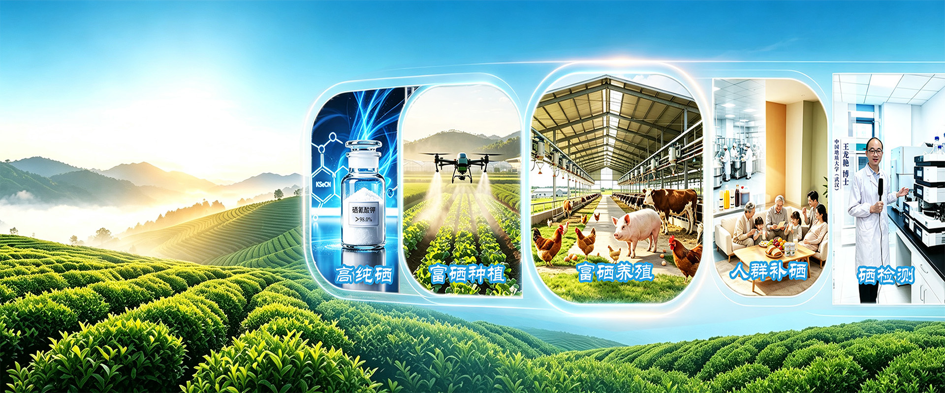 中地西能富硒全产业链源头企业 Banner